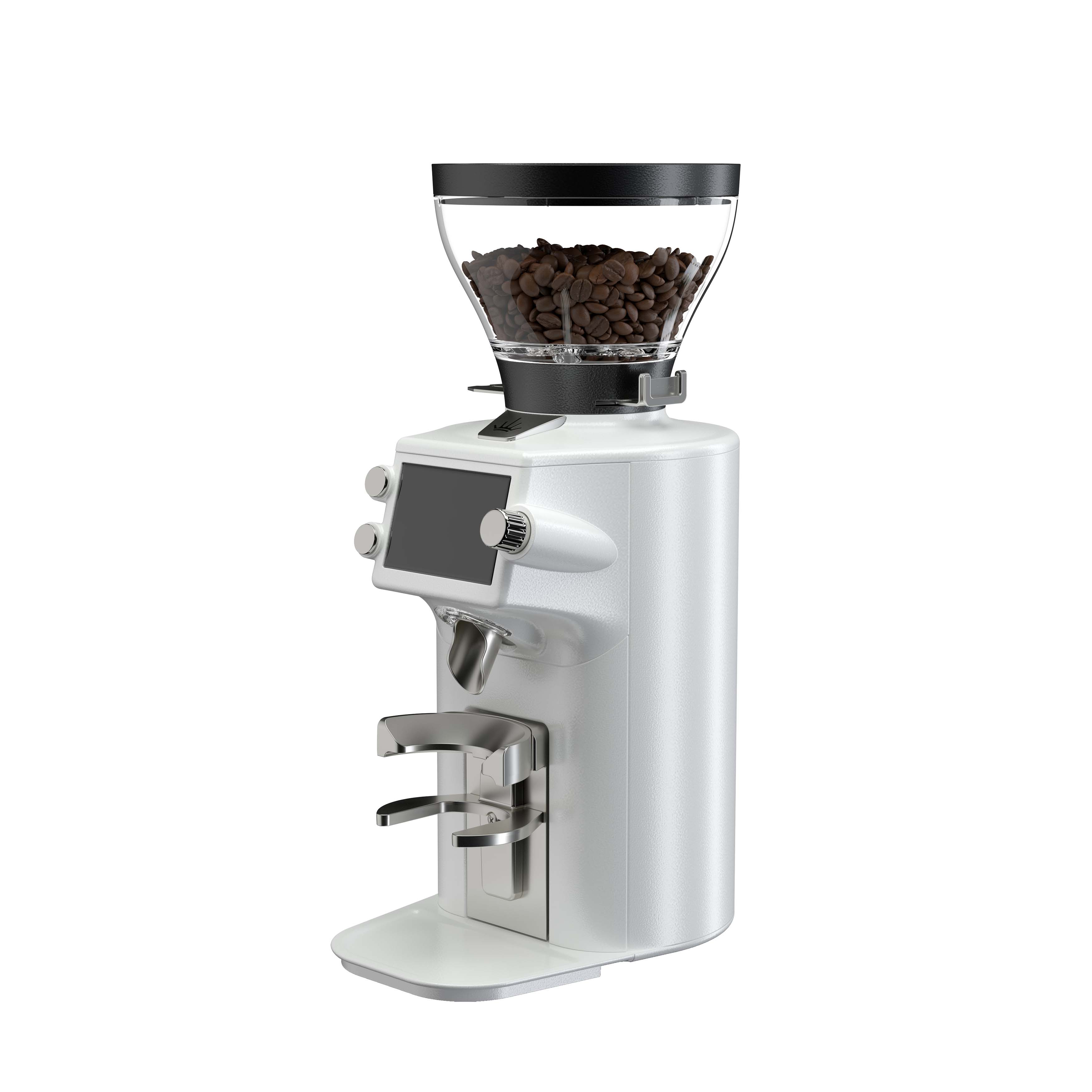 Mahlkönig E64 WS Home Kaffeemühle Weiss Schrägansicht vorne