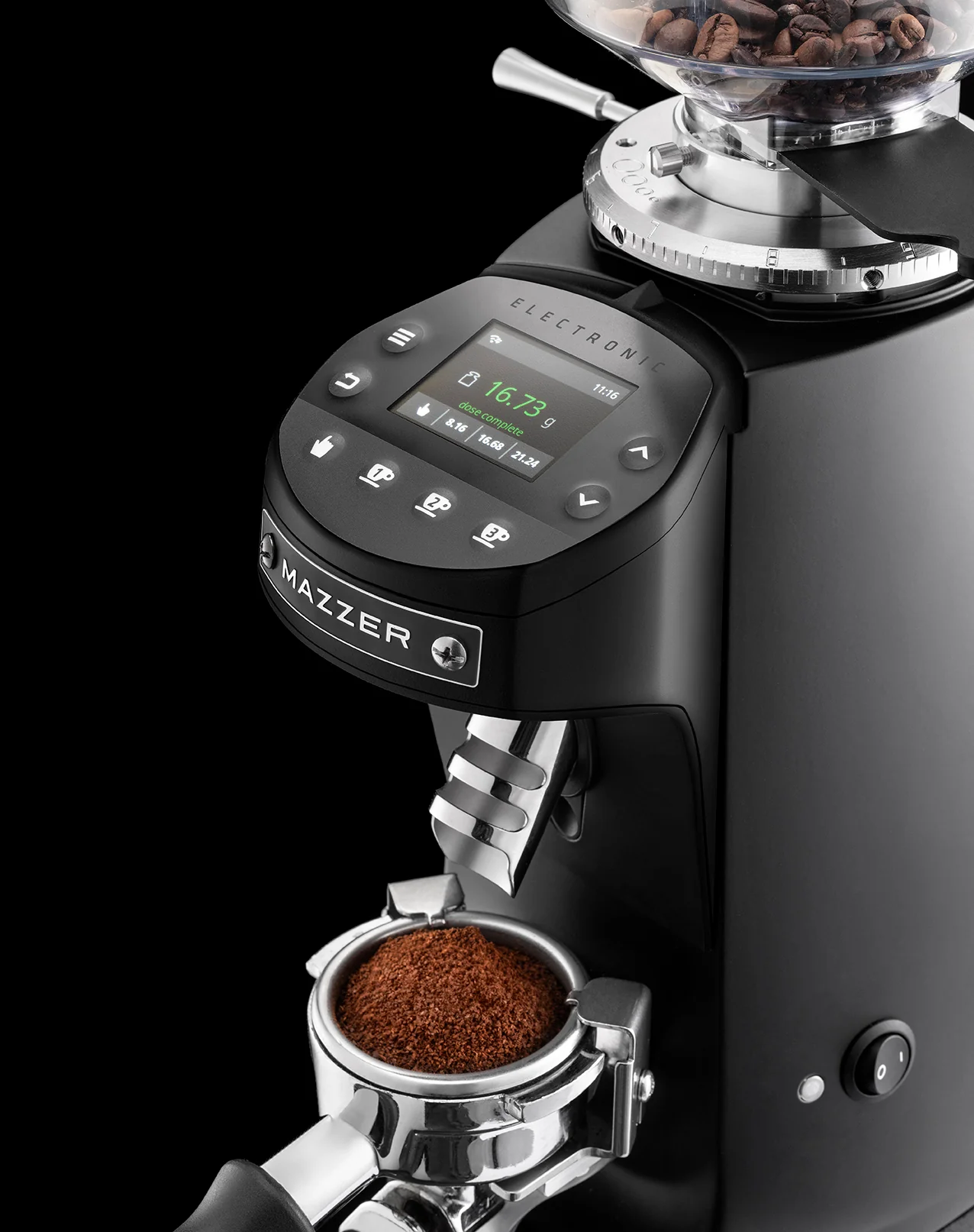 Mazzer Mini g Schwarz Grind by Weight Anwendungsdarstellung