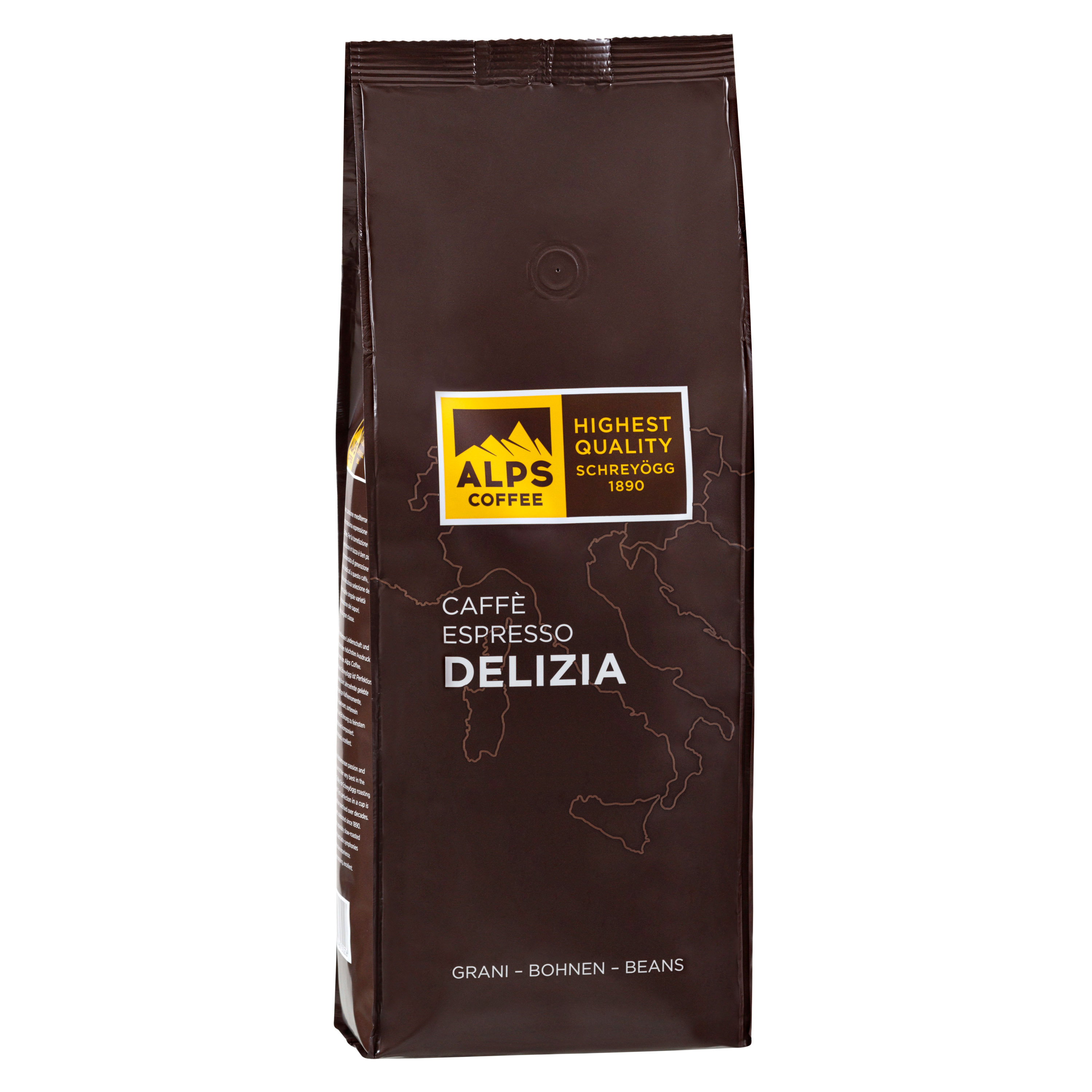 Alps Coffee Delizia Caffè Espresso 1kg Bohnen