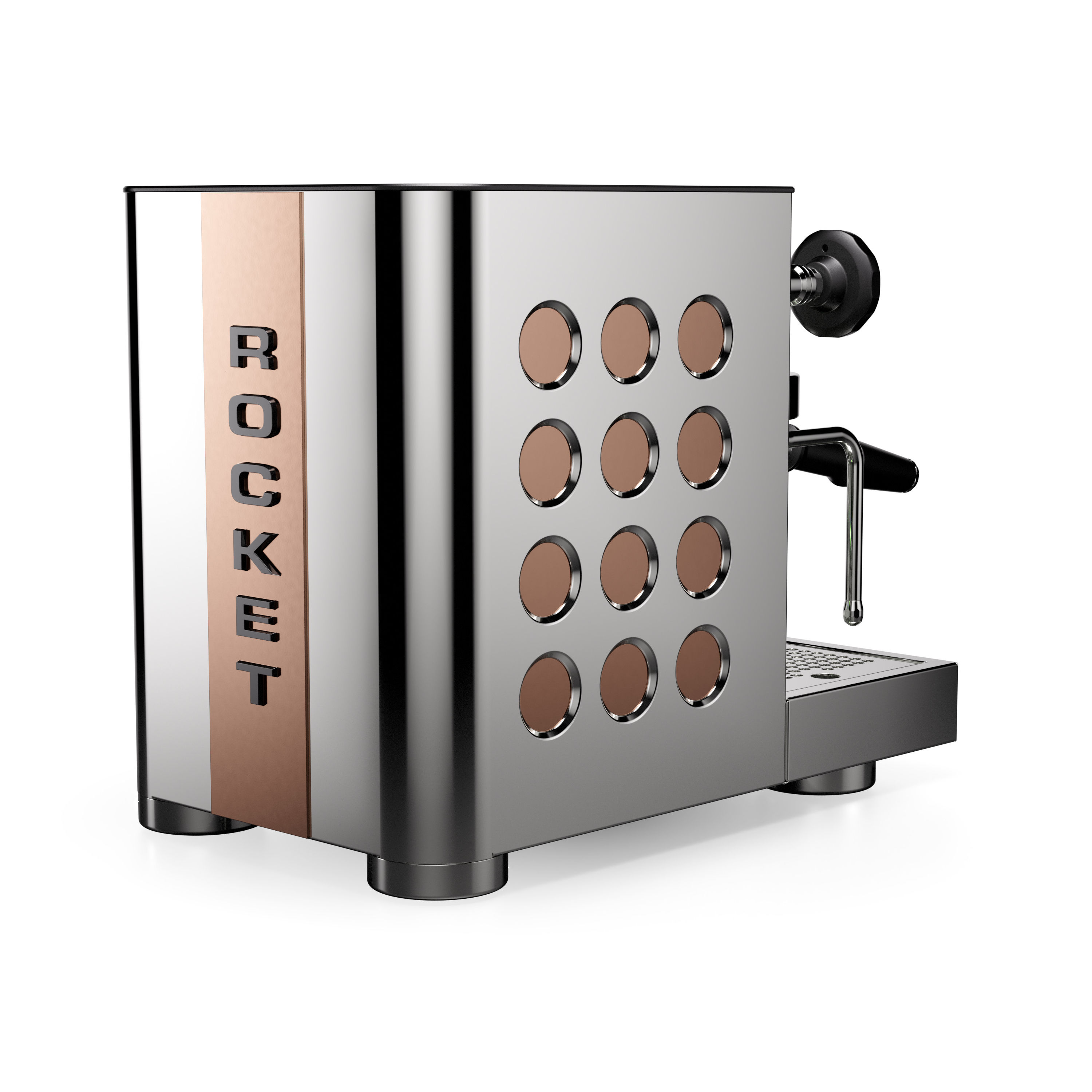 Rocket Appartamento TCA Chrom Kupfer Rueckansicht