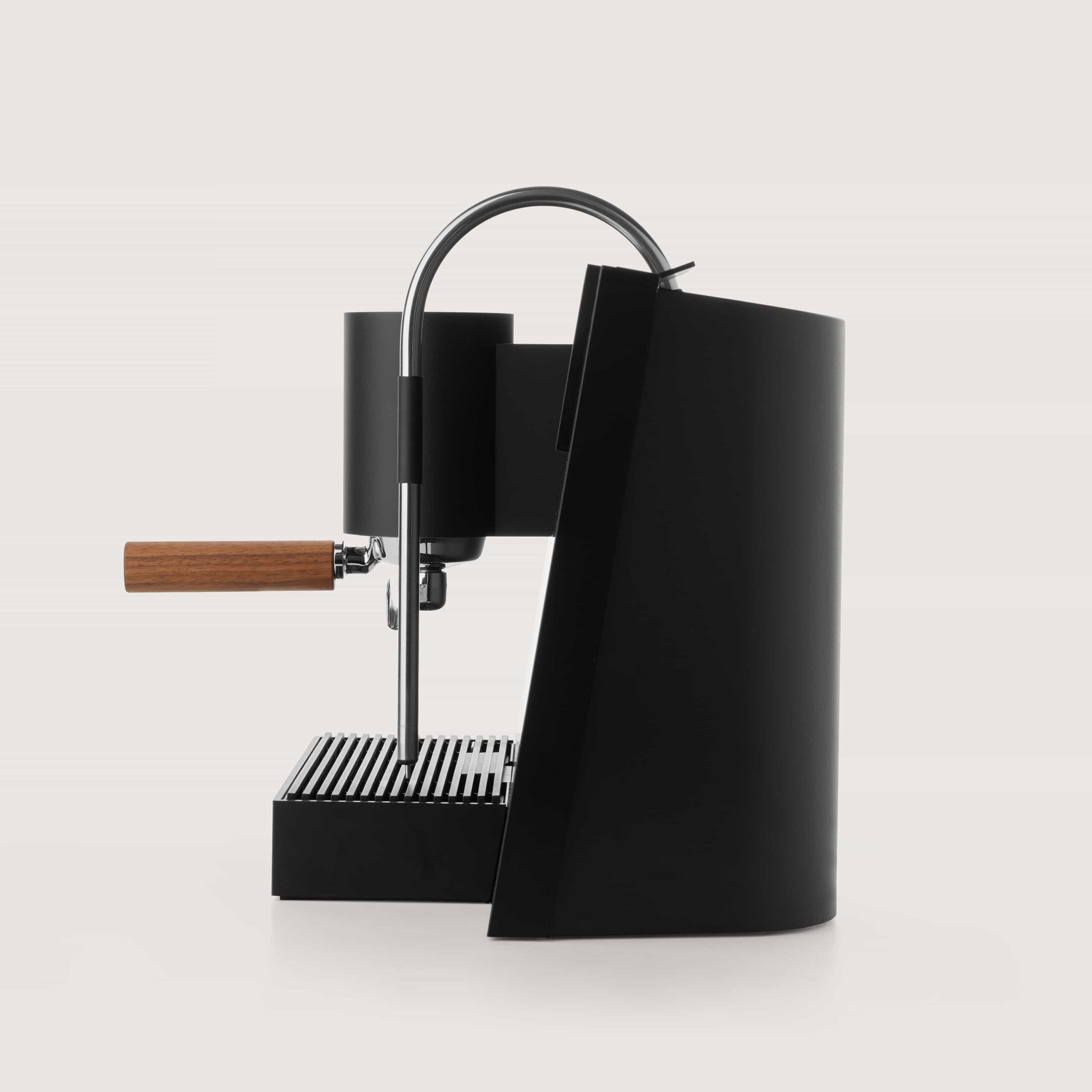 LIGRE Espressomaschine Schwarz Seitenansicht rechts