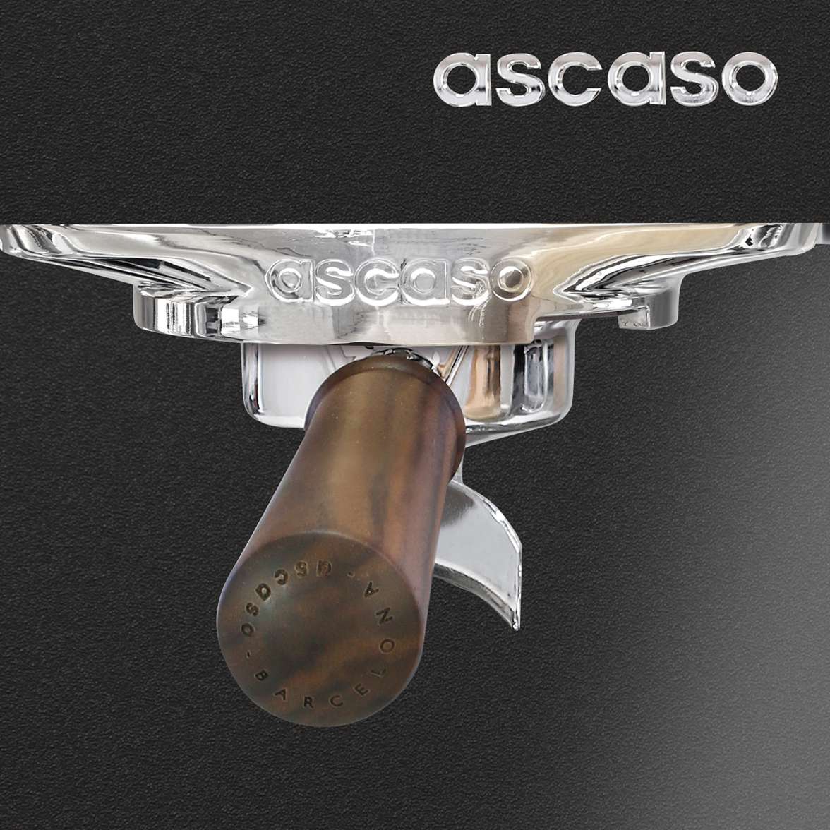 Ascaso Steel Schwarz black/wood Detailbild