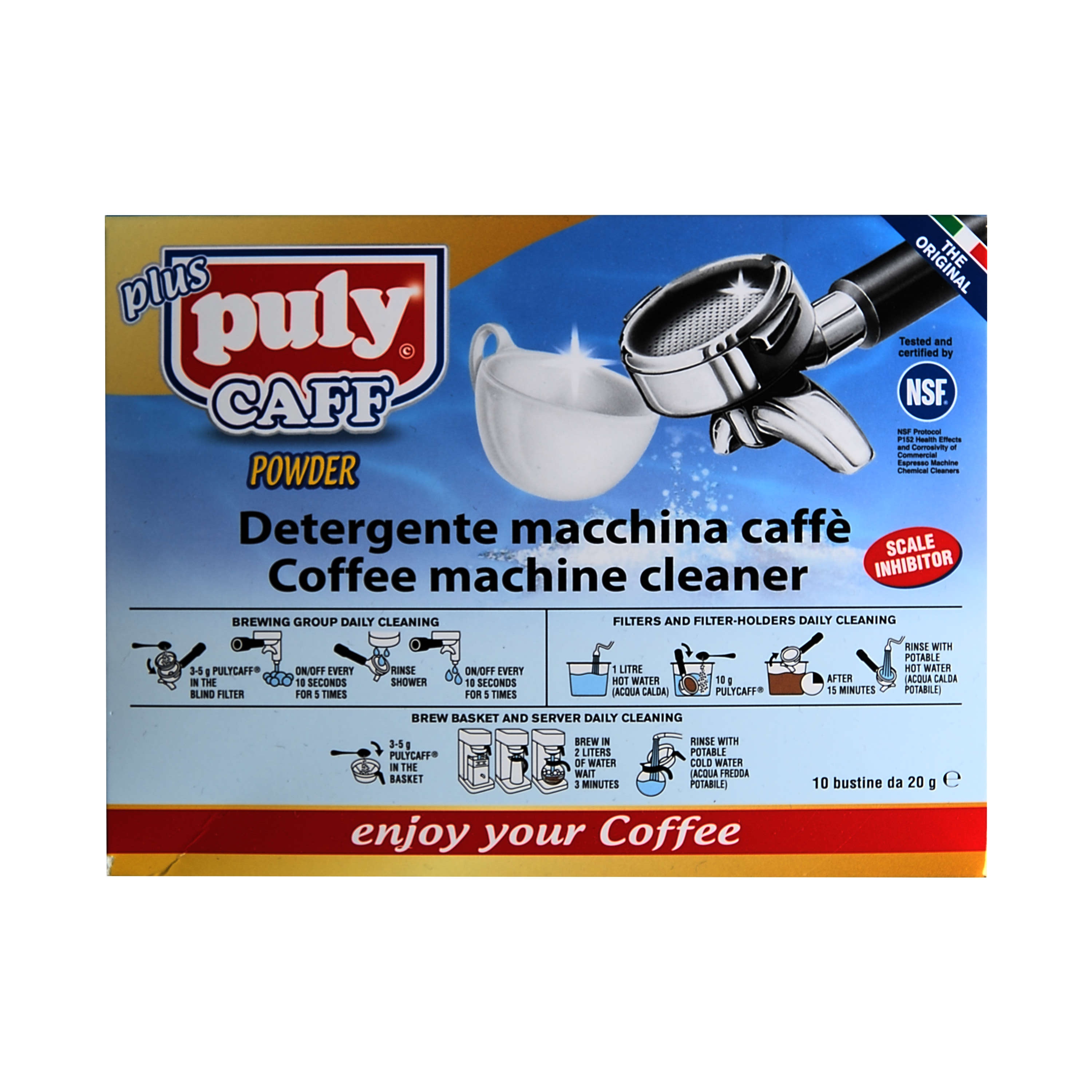Puly Caff Plus Kaffeefettlöser 10x20g