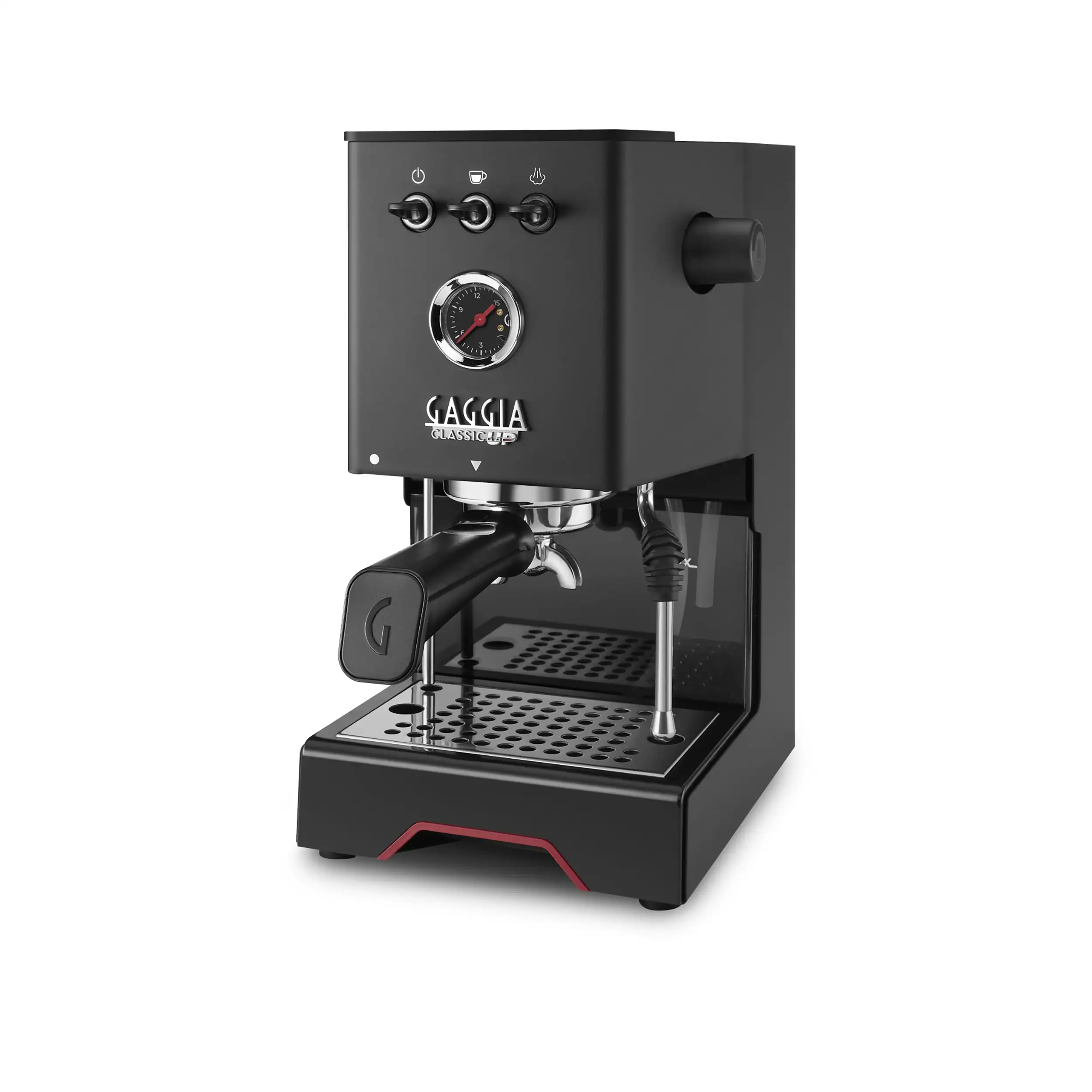 Gaggia Classic UP Schwarz Thunder Black EG2500-10 Schrägansicht