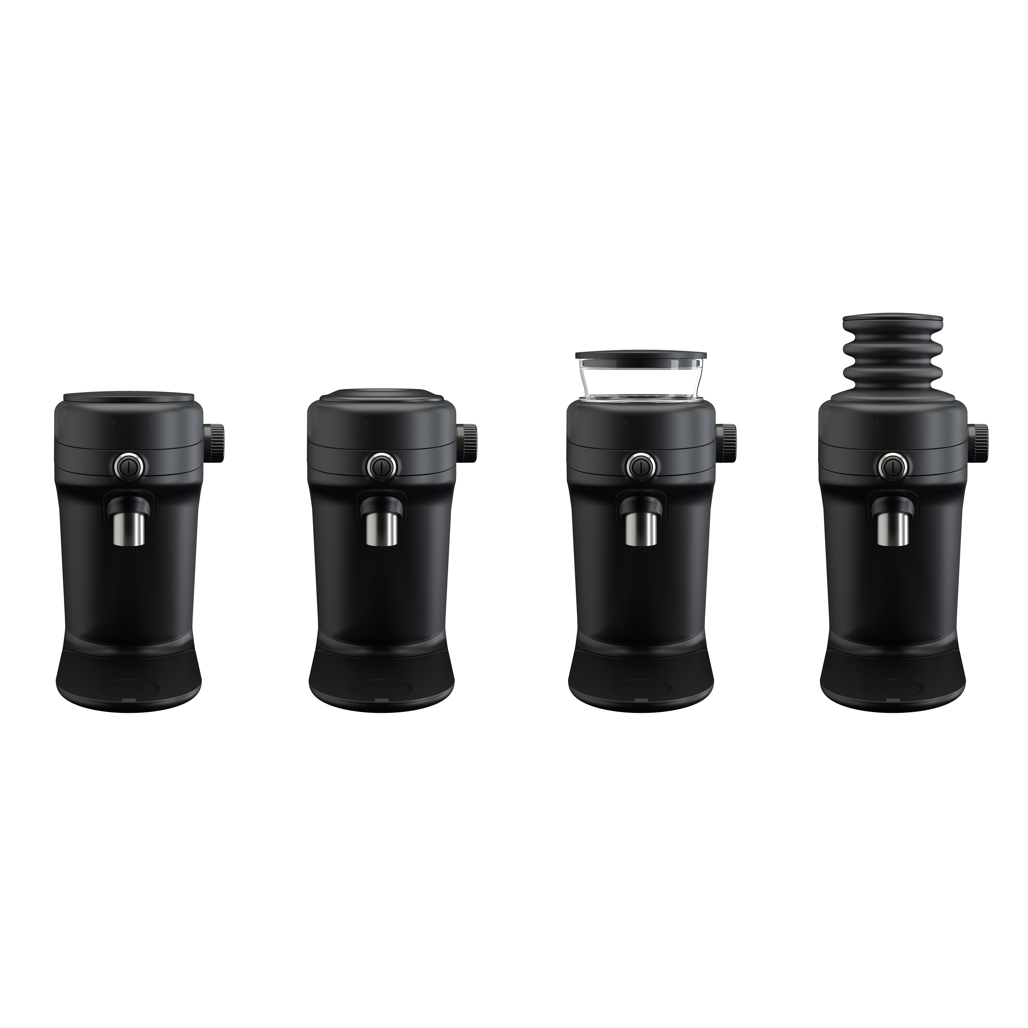 Mahlkönig X64 SD Single Dose Kaffeemühle Abbildung mit allen Hoppervarianten