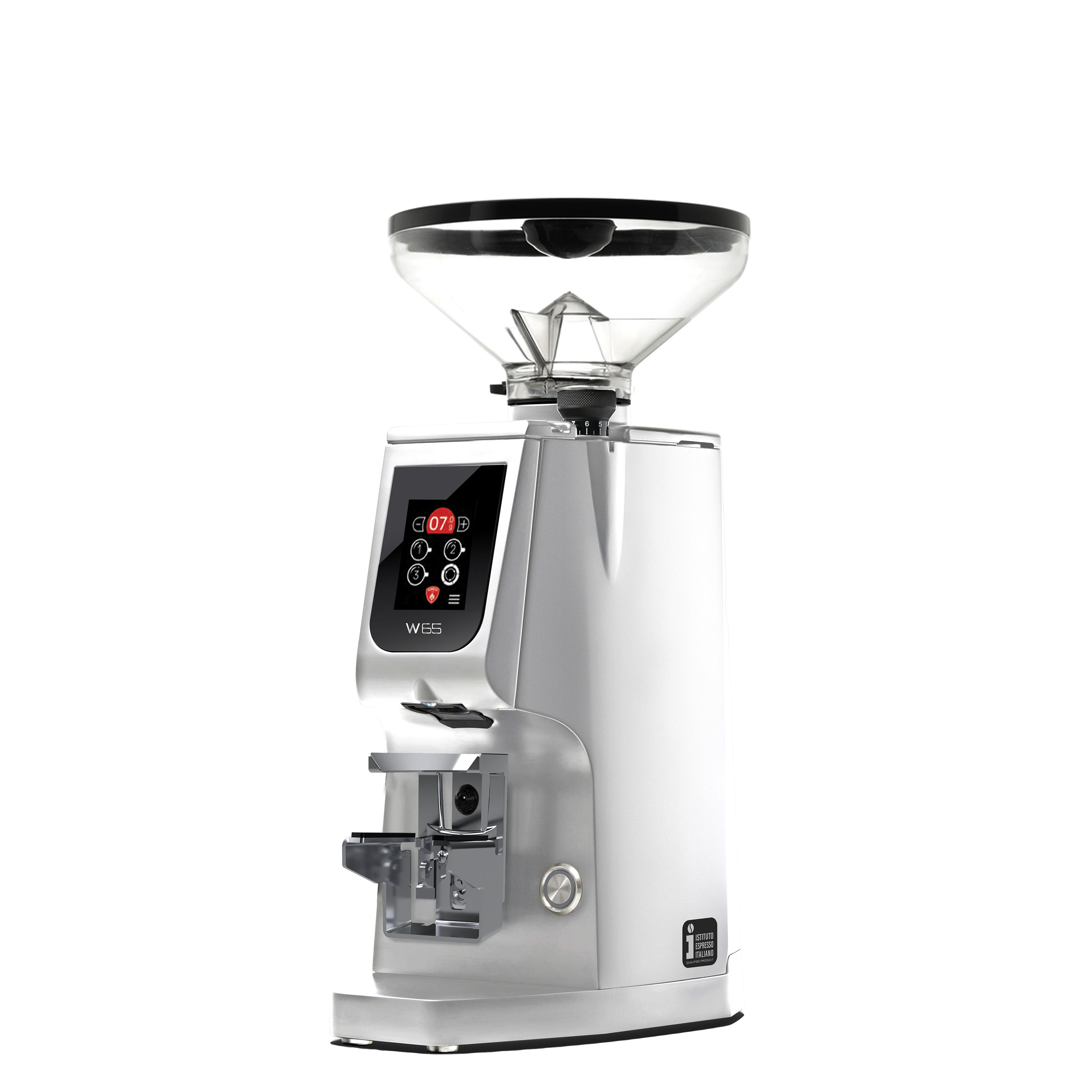 Eureka ATOM W65 GbW Chrom mit kleinem Bohnenbehälter