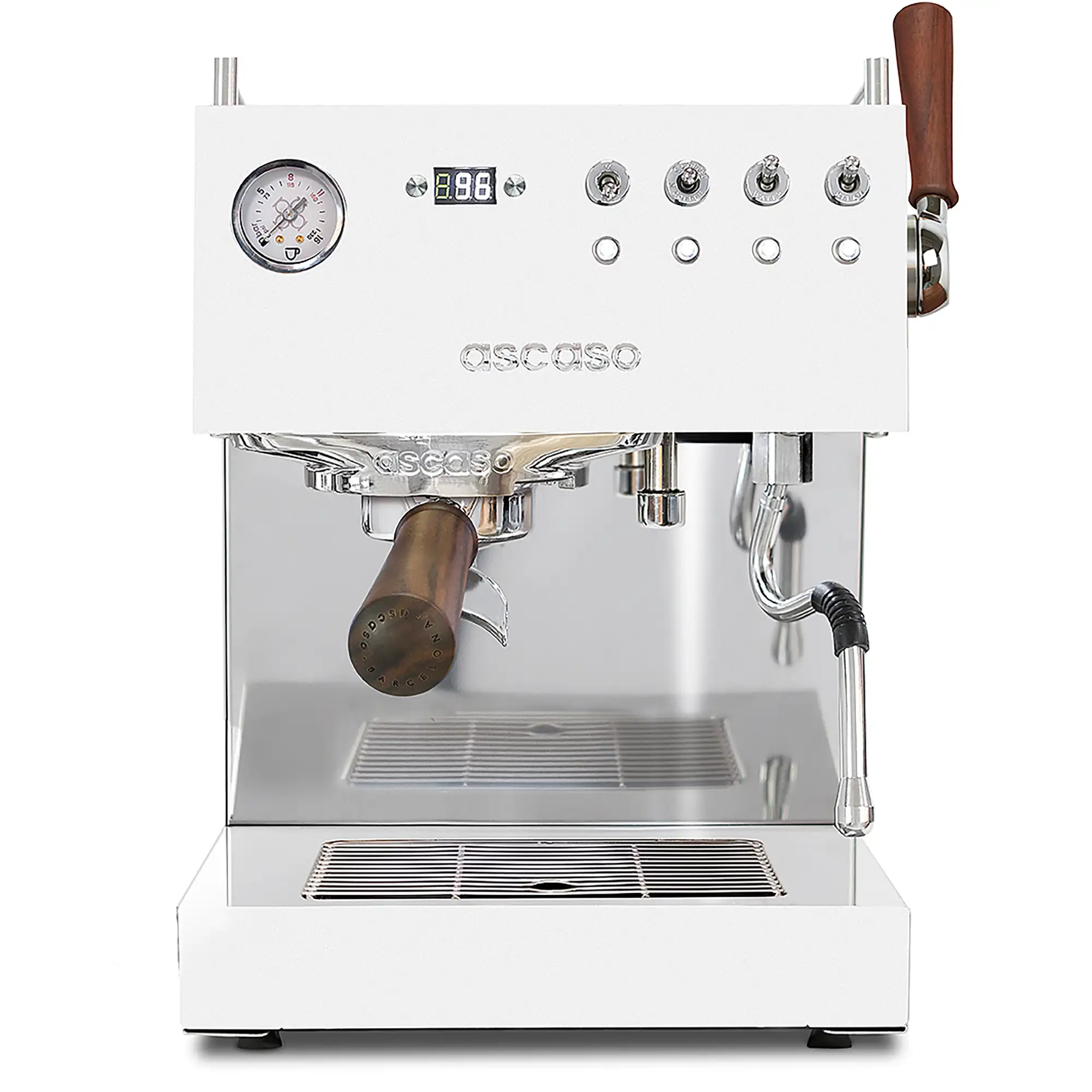 Ascaso Steel DUO PLUS V3 Weiss Frontansicht