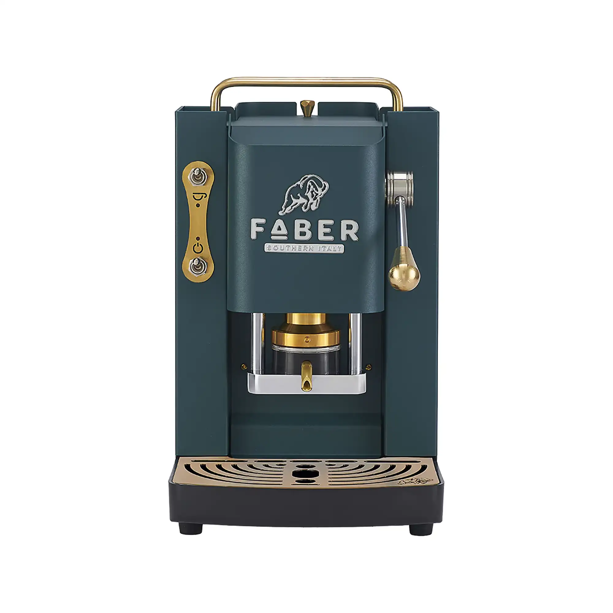Faber Pro Deluxe 3.0 British Green ESE Pad Maschine Frontansicht