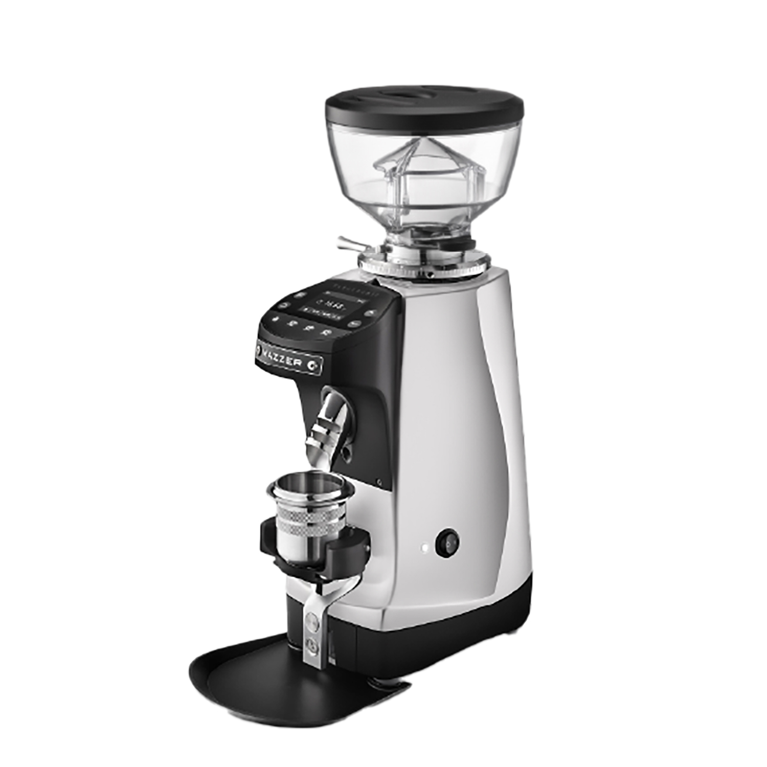 Mazzer Mini g Alu Hochglanz 280gr Bohnenbehälter