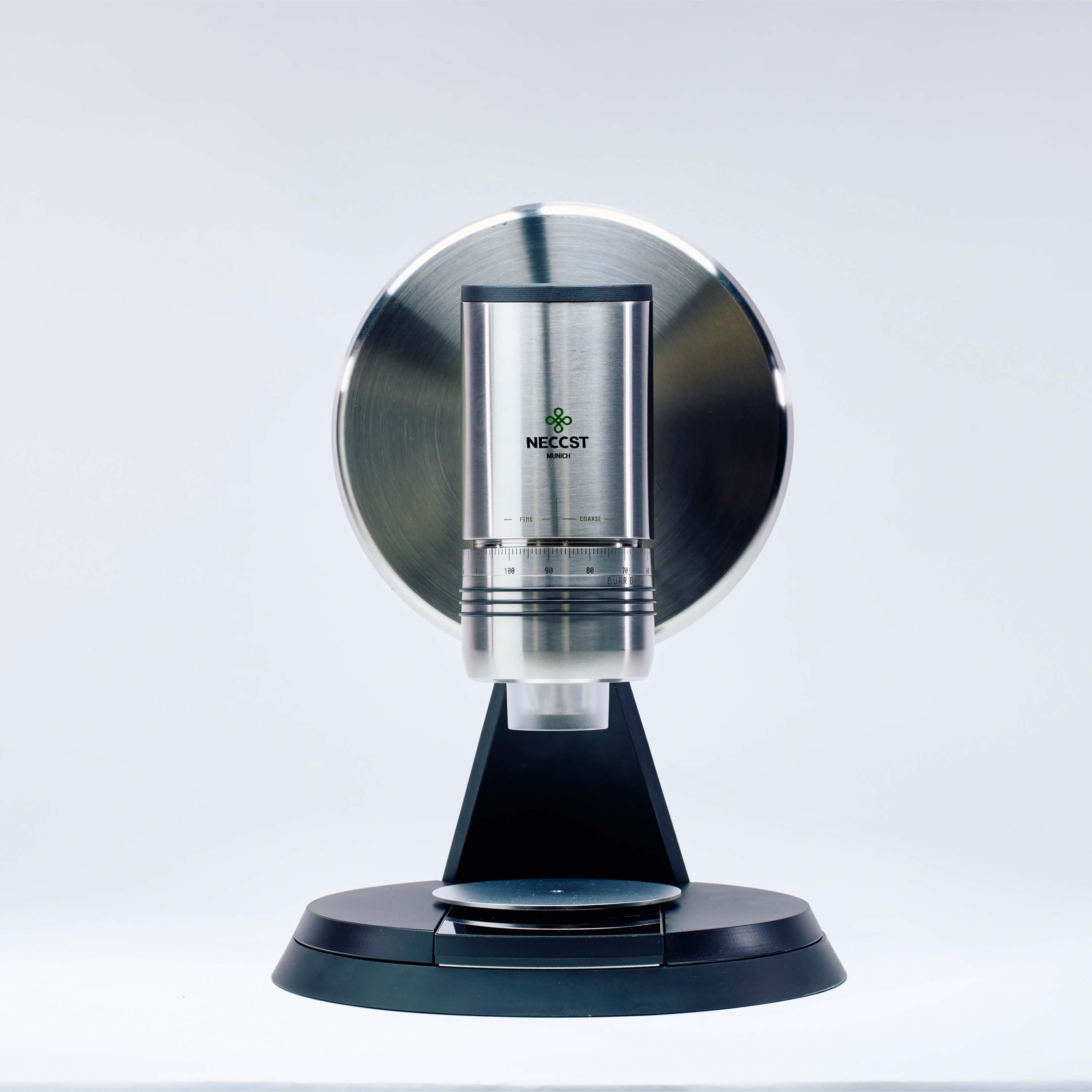 NECCST Series 1 GbW Edelstahl Schwarz Frontansicht