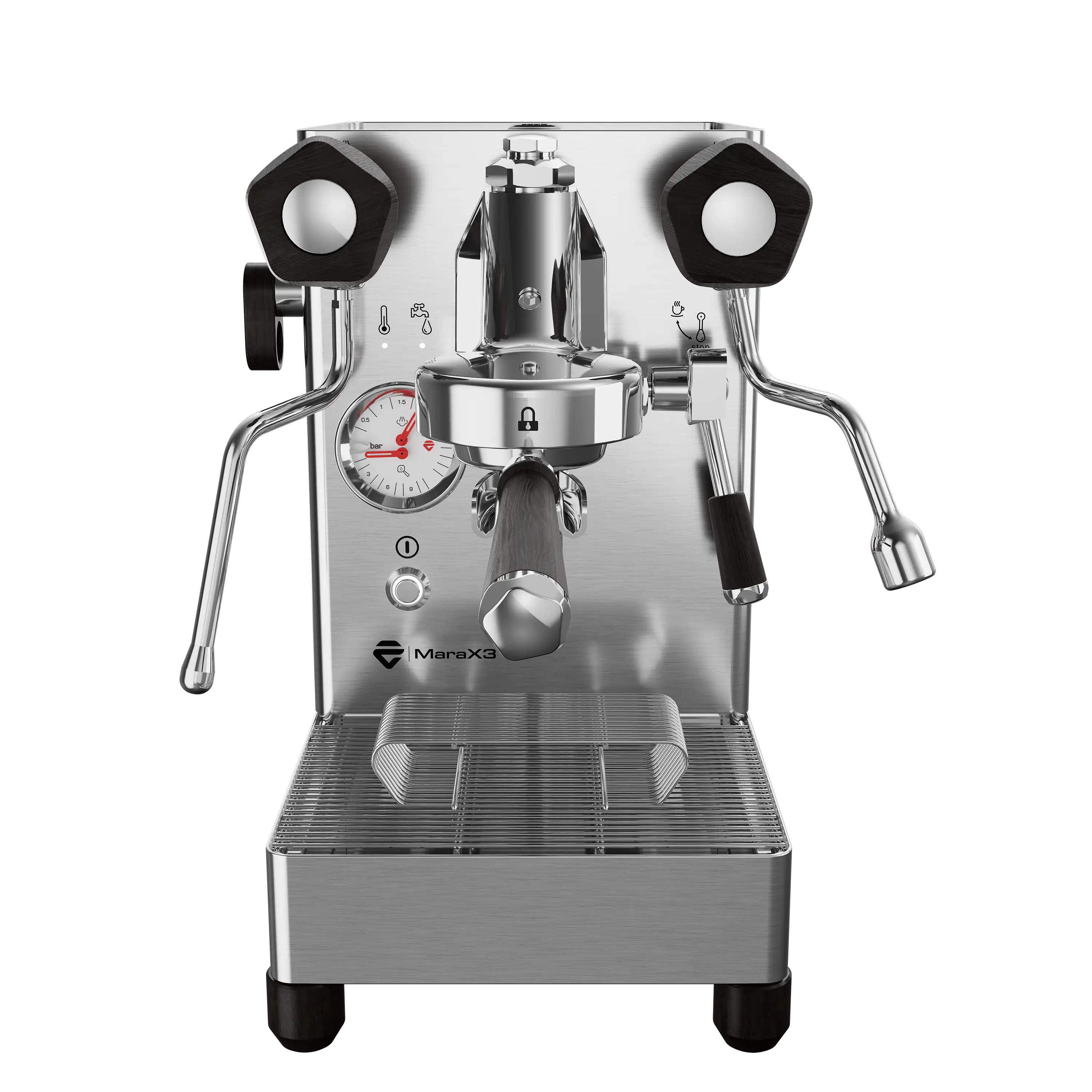 Lelit Mara X V3 Edelstahl Frontansicht