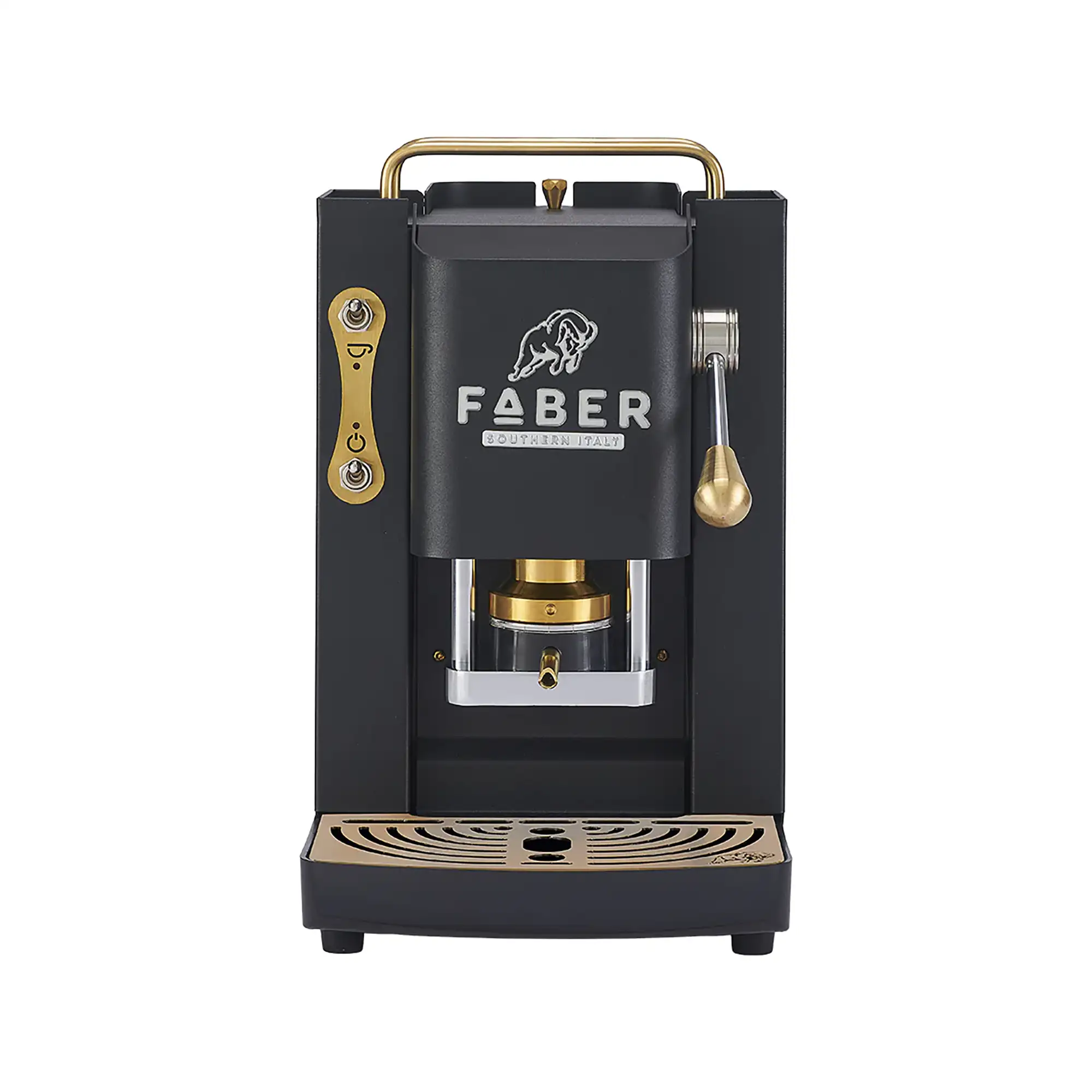 Faber Pro Deluxe 3.0 Schwarz Matt ESE Pad Maschine Frontansicht