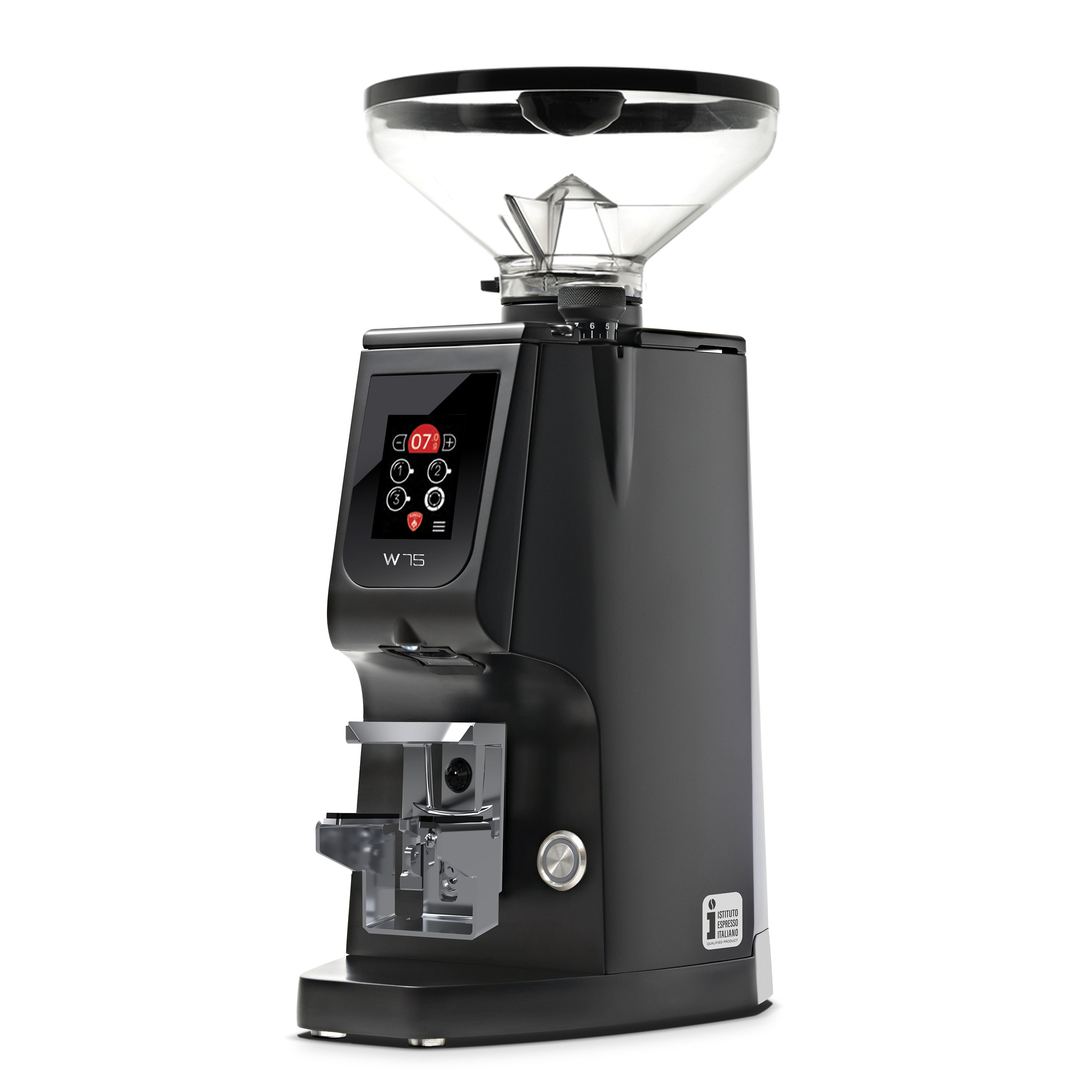Eureka ATOM W75 GbW Schwarz mit kleinem Bohnenbehälter