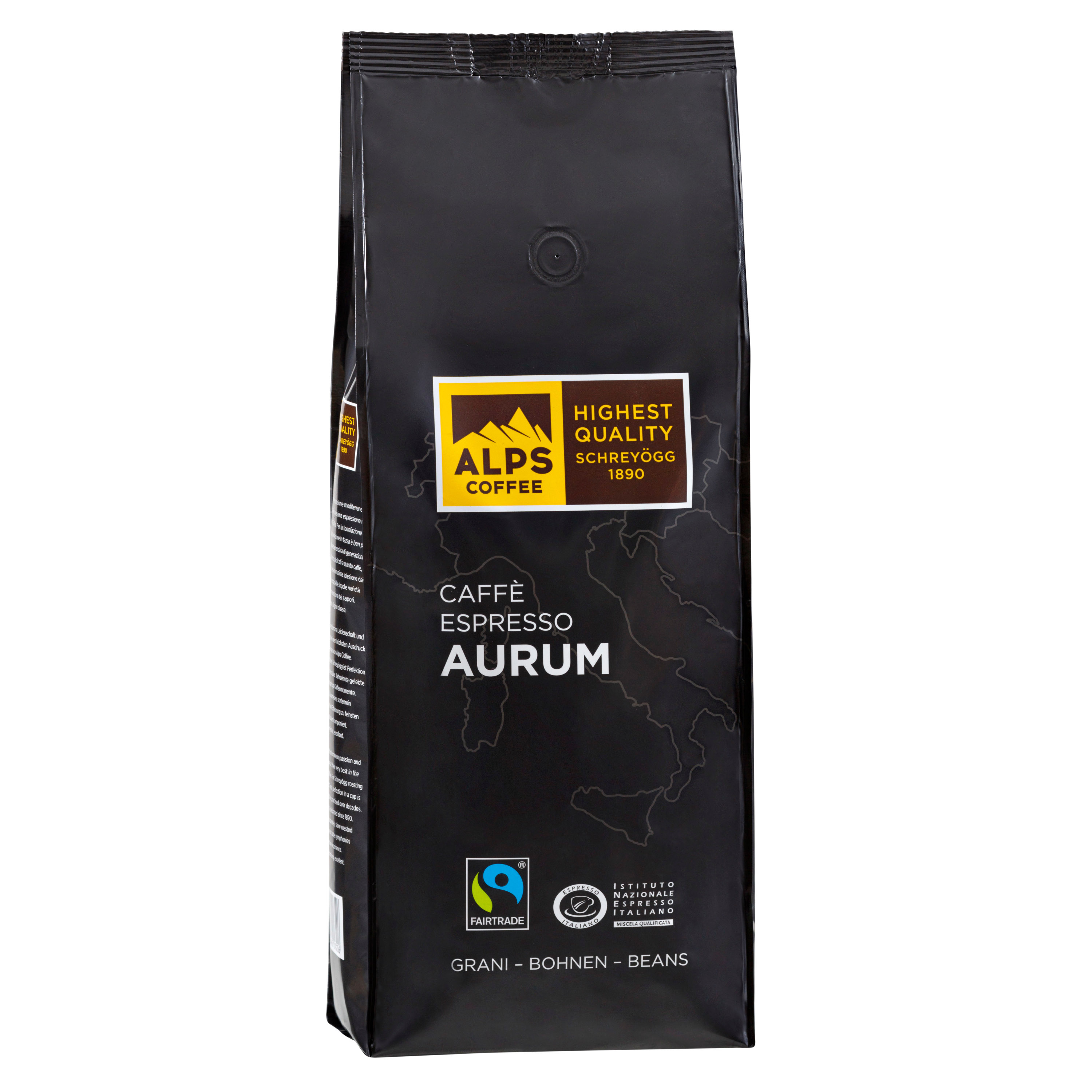 Alps Coffee Aurum Caffè Espresso 1kg Bohnen
