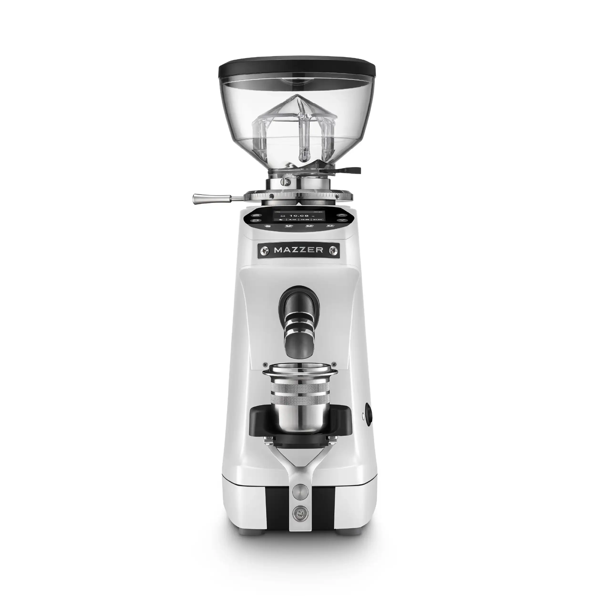 Mazzer Mini g Weiss Matt Frontansicht
