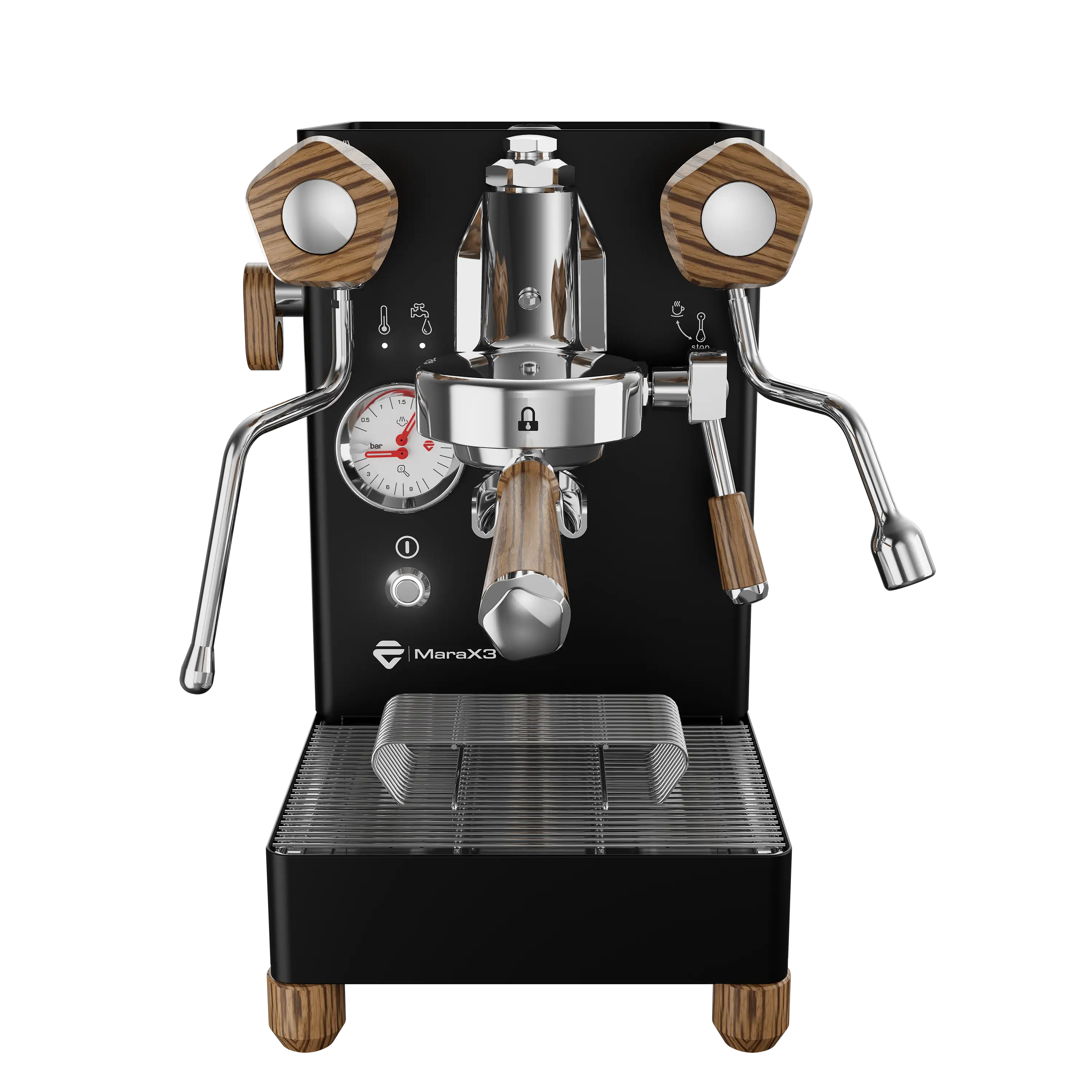 Lelit Mara X V3 Schwarz Frontansicht