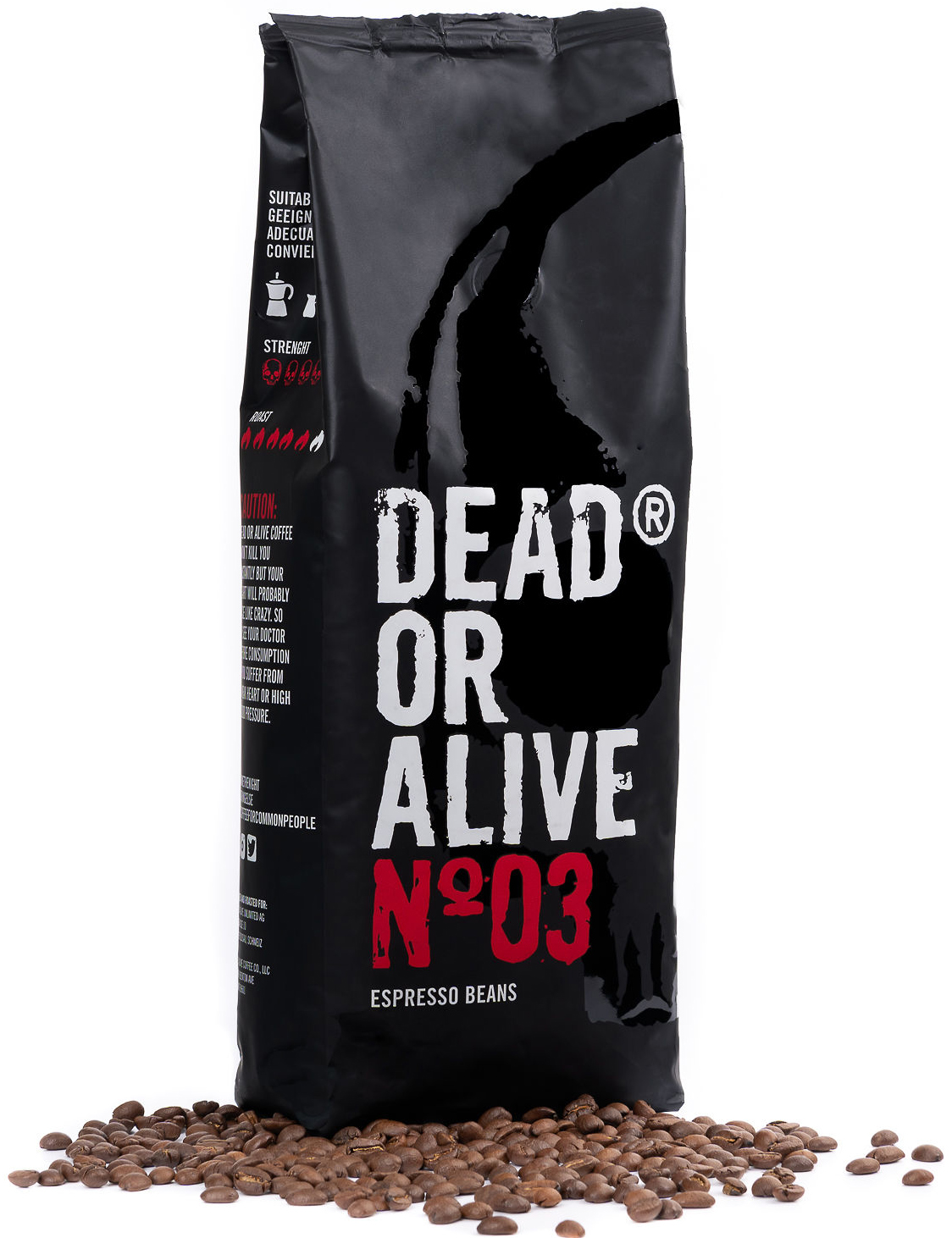 Dead or Alive Coffee No3 1kg Bohnen