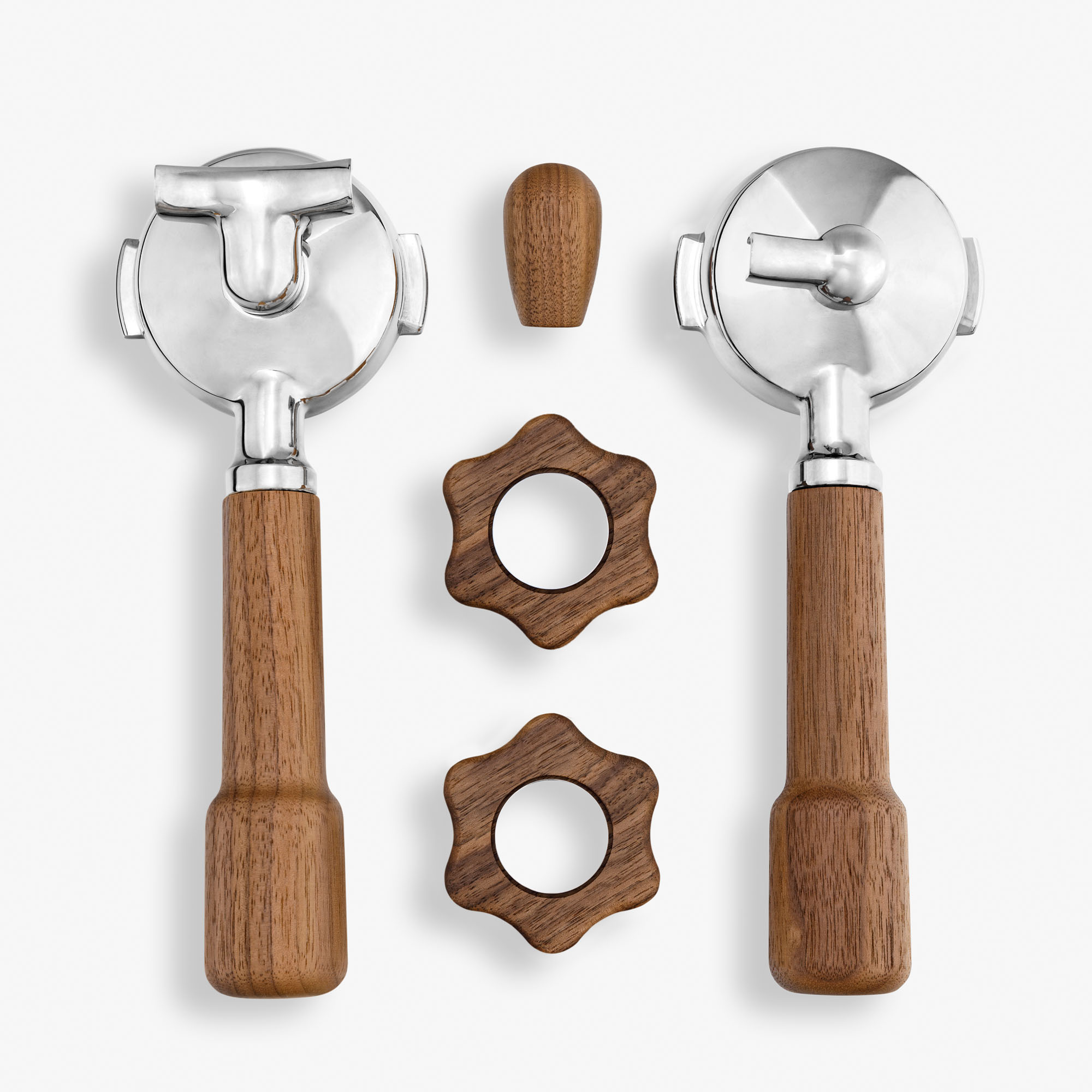 Wiedemann Griffset Classic Drehräder Universal Nussholz