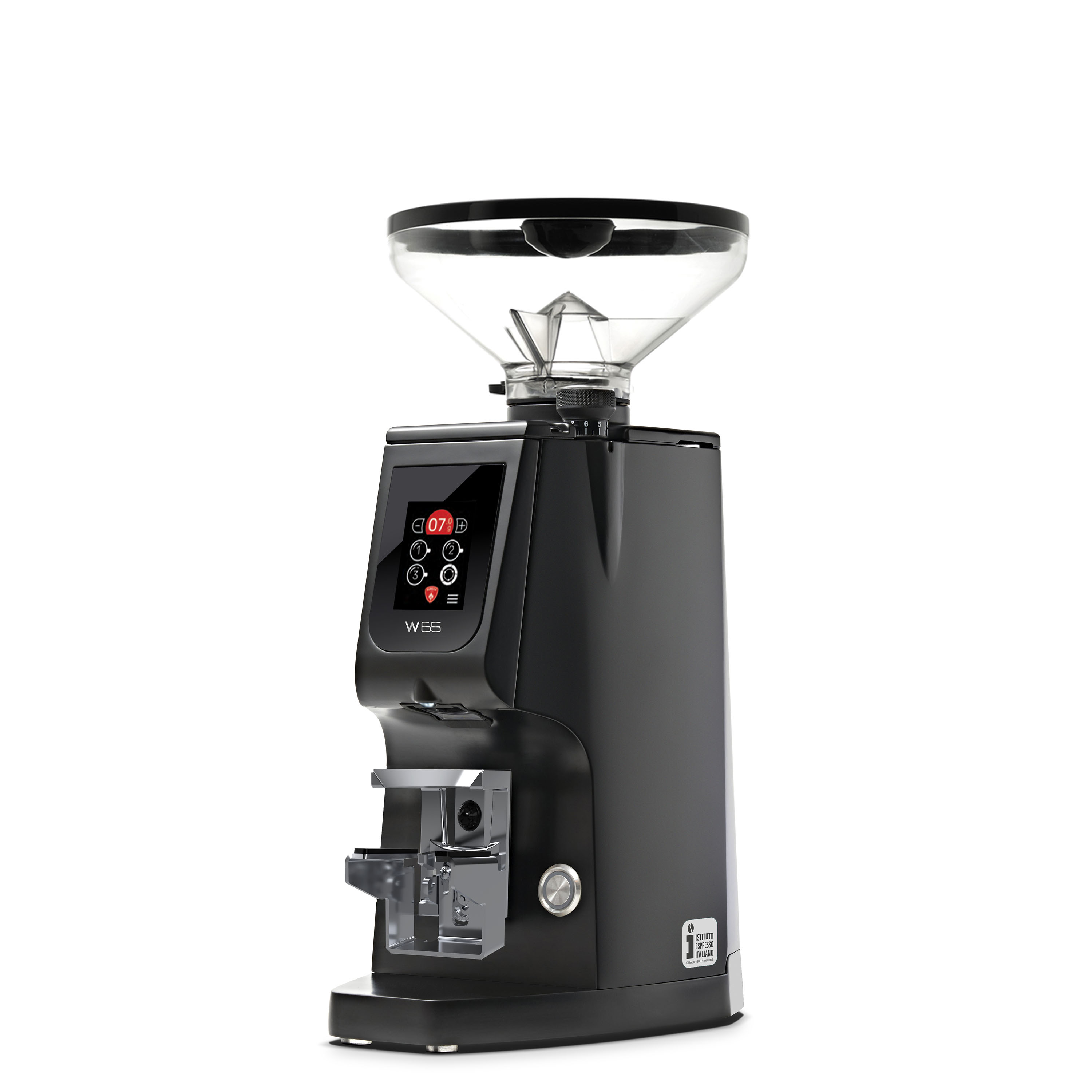 Eureka ATOM W65 GbW Schwarz mit kleinem Bohnenbehälter