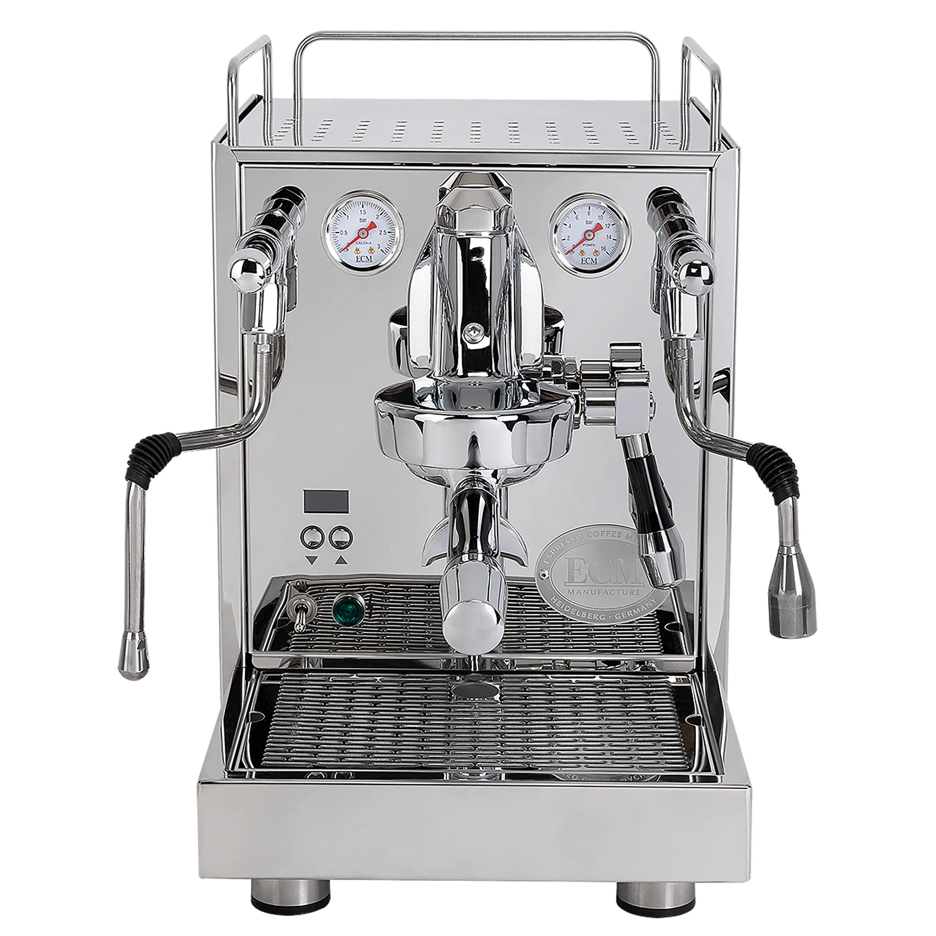 ECM Mechanika Max II Edelstahl Frontansicht