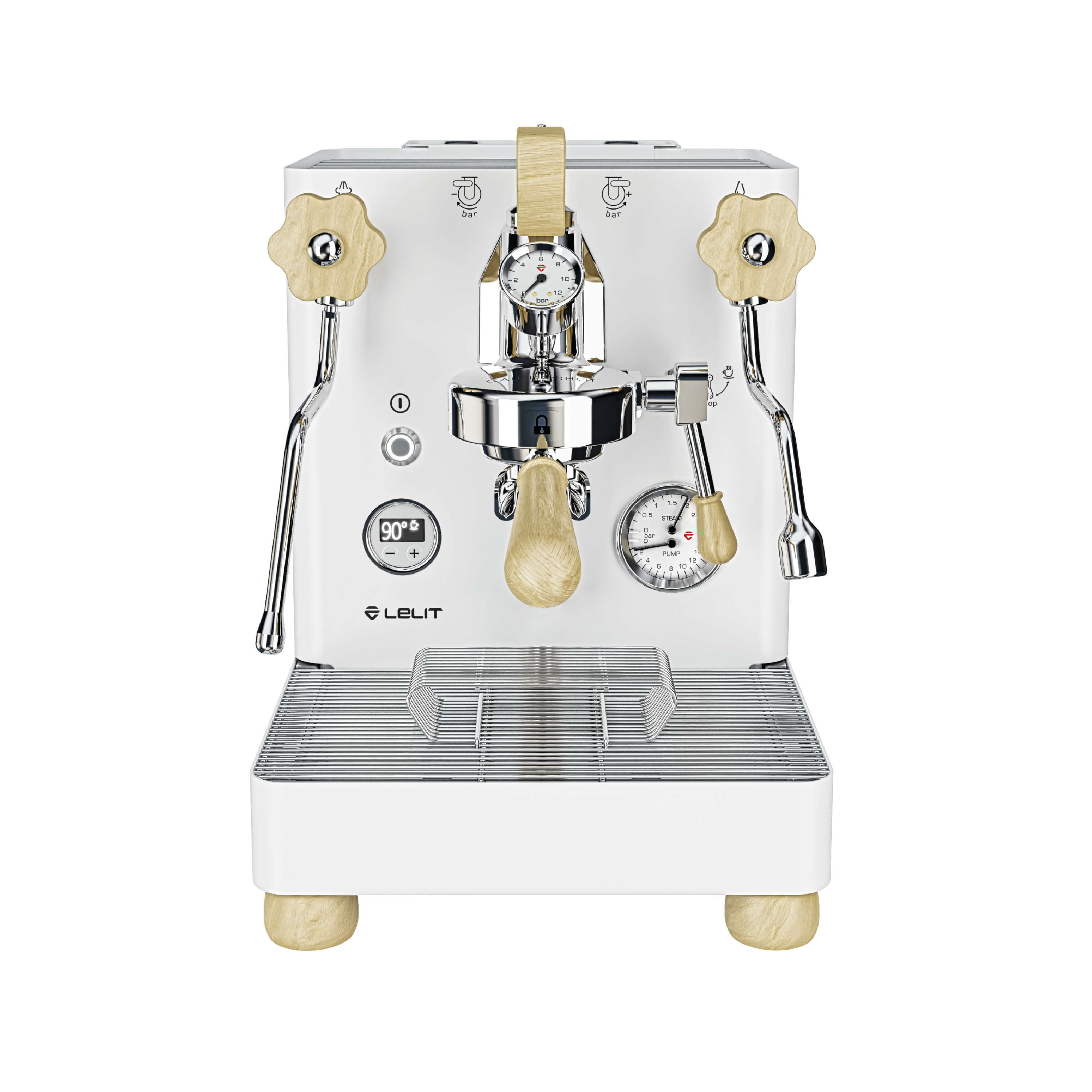 Lelit Bianca PL162T Dualboiler Weiss Frontansicht