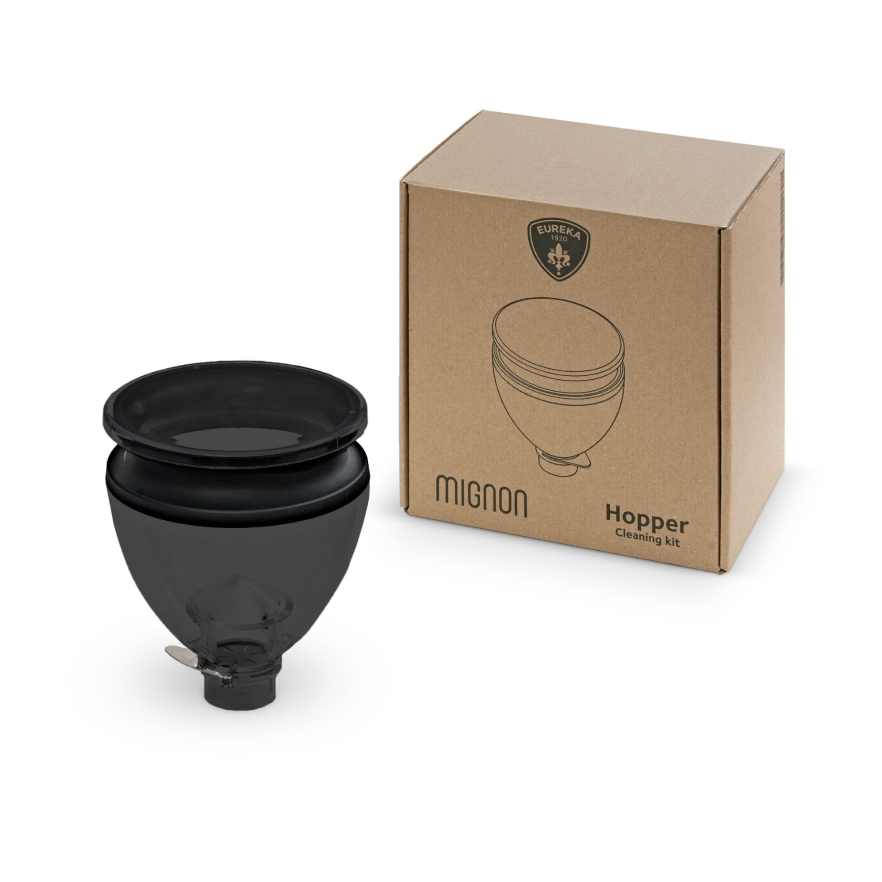 Eureka Mignon Bohnenbehälter Cleaning Kit Transparent Getönt