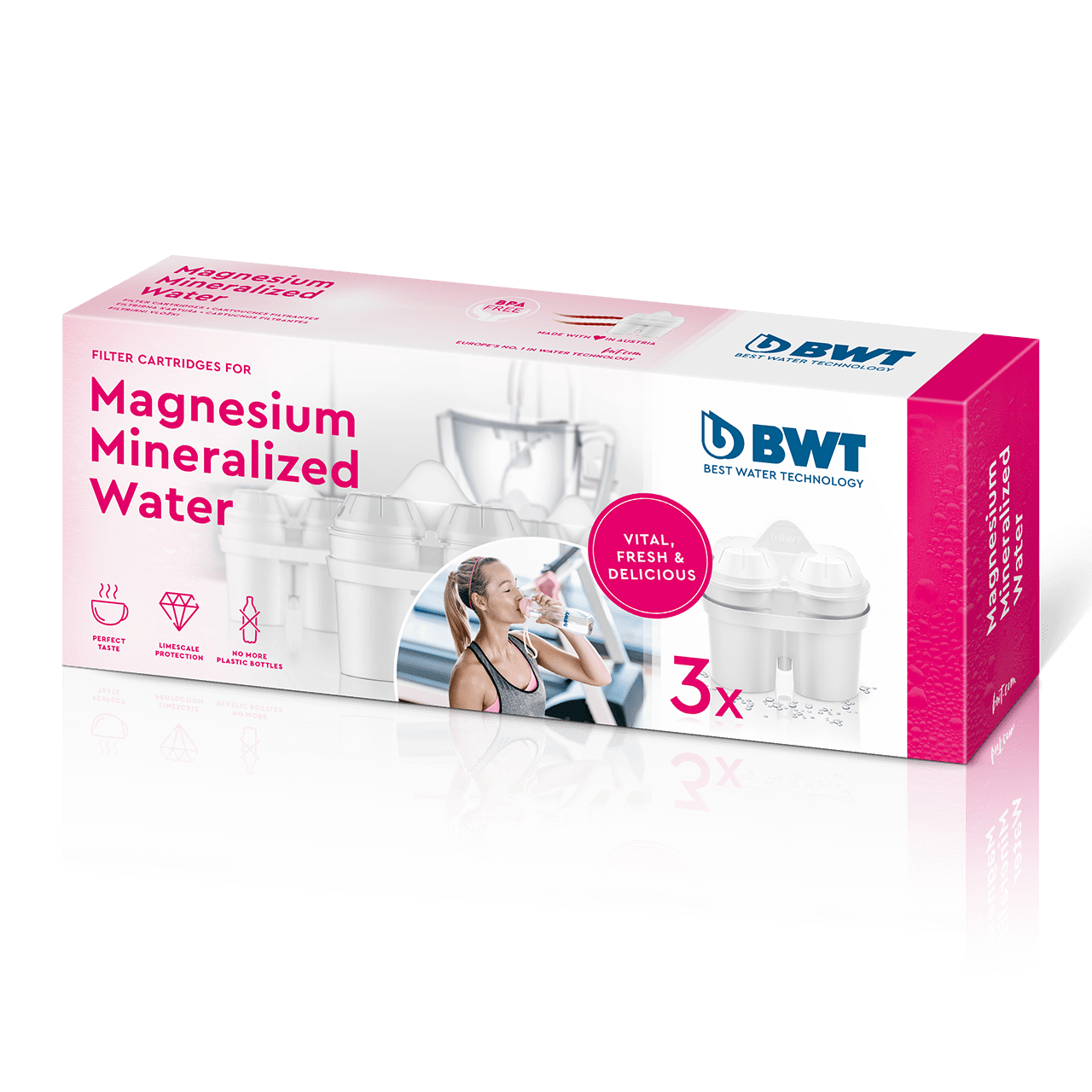 BWT Magnesium Mineralized Water 3 Pack Filterkartusche