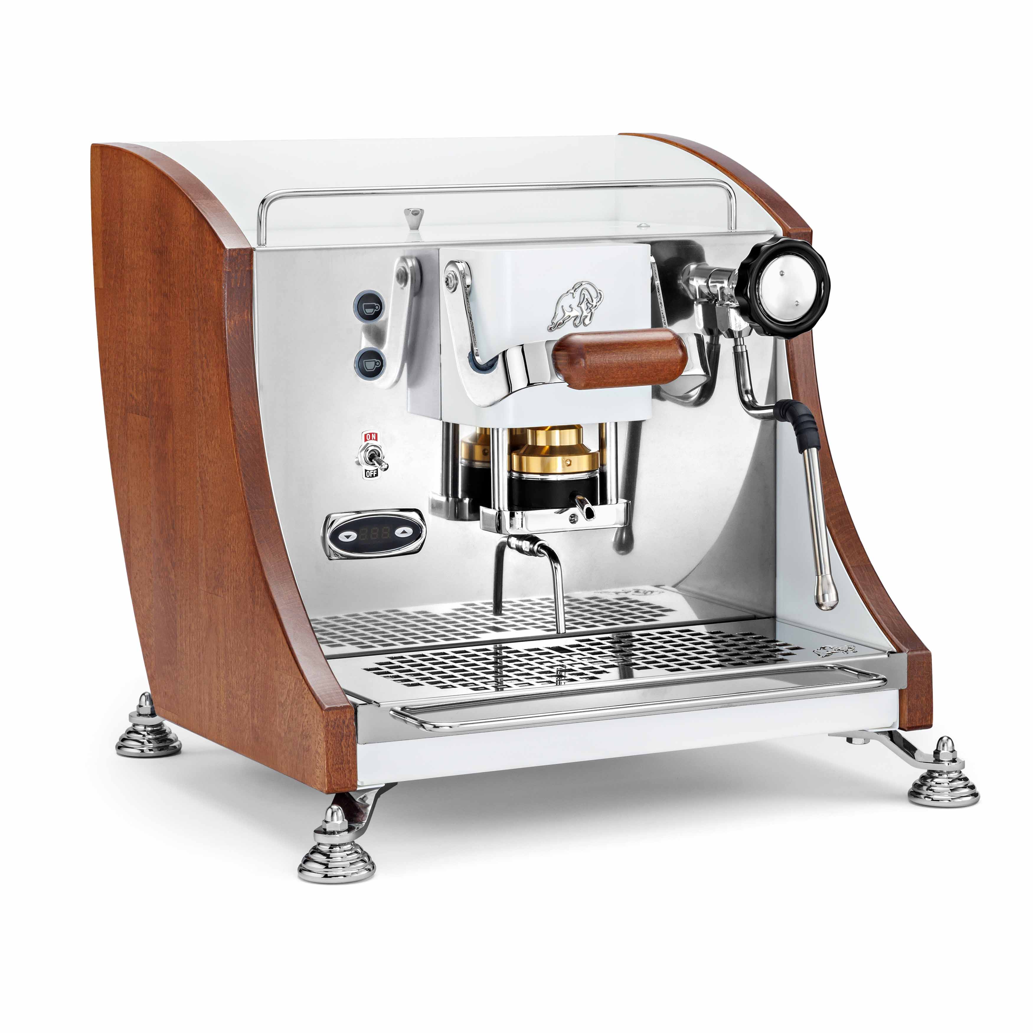 Faber Agenta 1.0 Weiss Dark Wood Schrägansicht