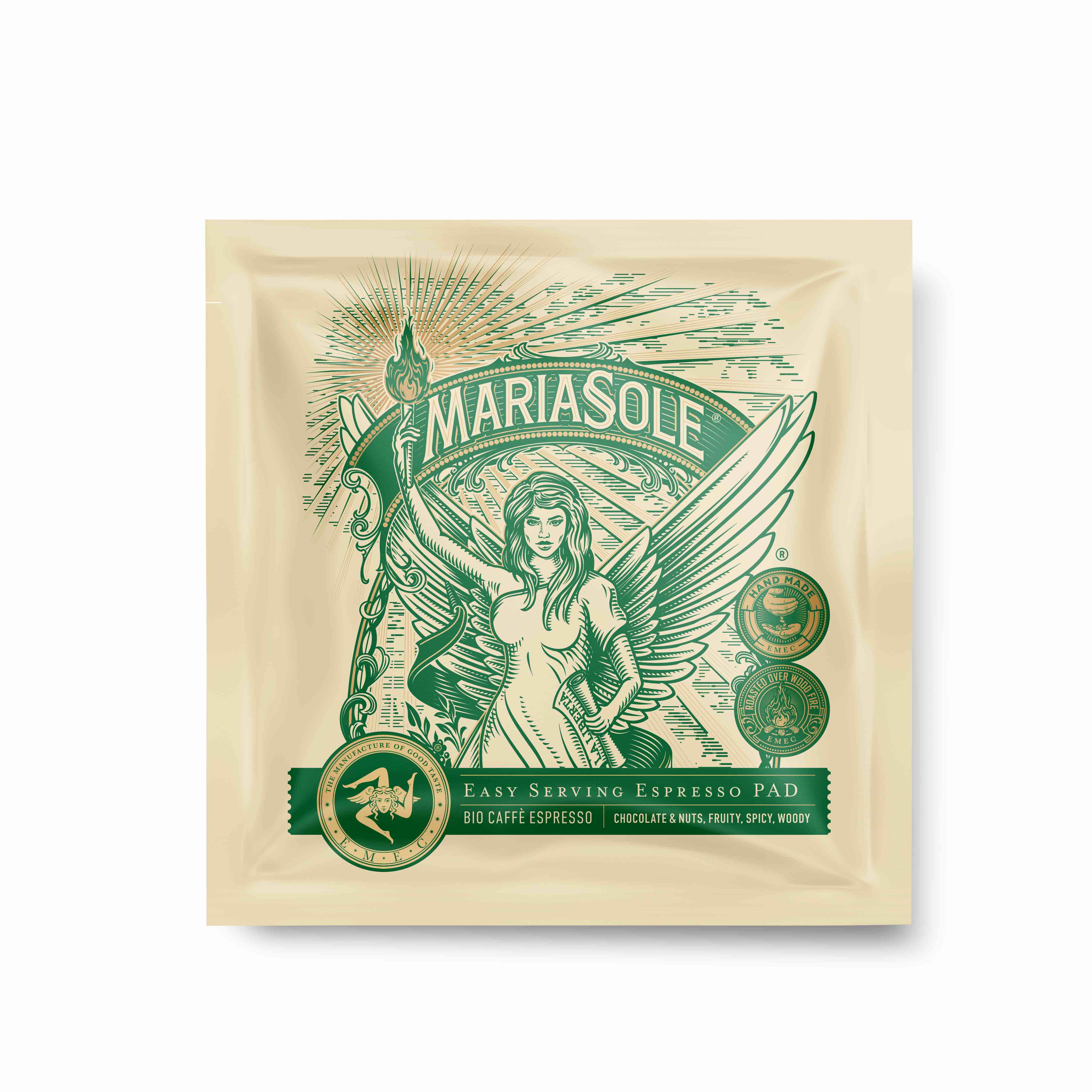MariaSole Bio Caffè Espresso Bio E.S.E. Pads 50 Stk à 7g 4260680414221