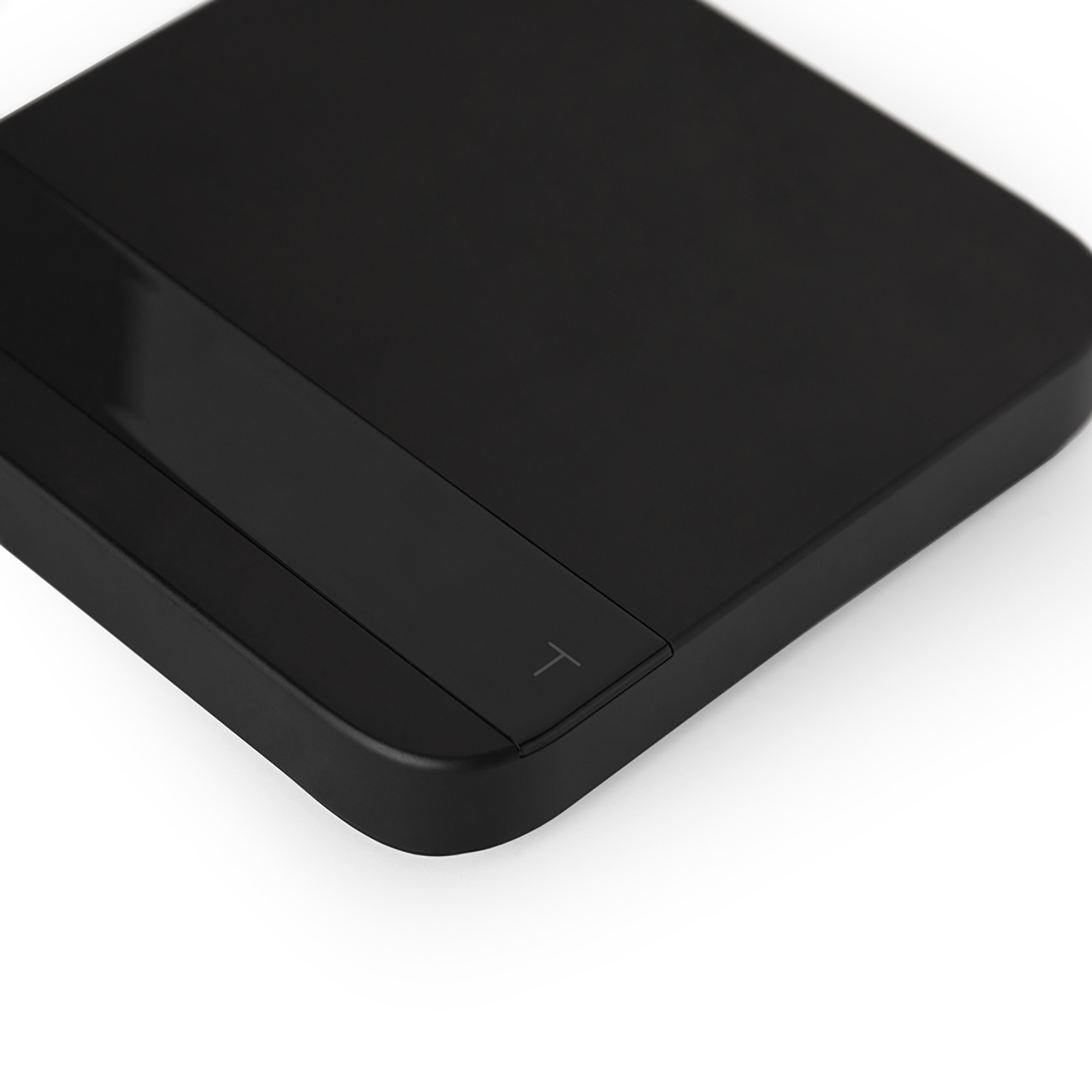 Acaia Lunar Waage Schwarz AL008 Detailansicht Timertaste